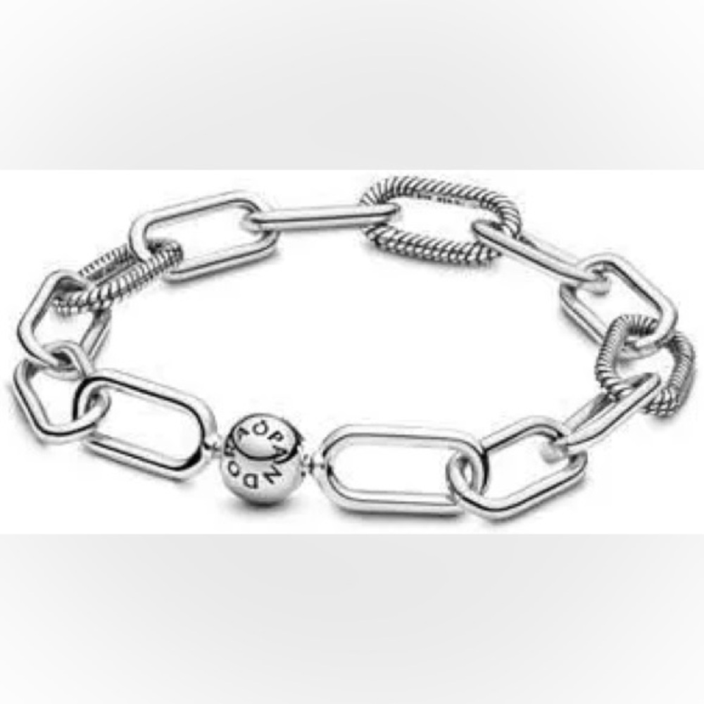 Pandora Silver Charm Bracelet with Colorful Accents
